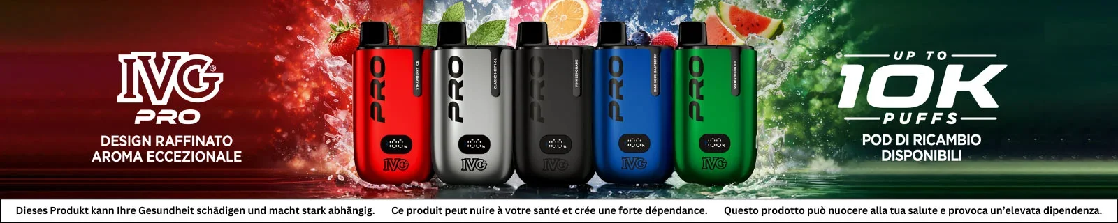 I kit IVG PRO in 5 gusti diversi sono già disponibili per l'ordine!
