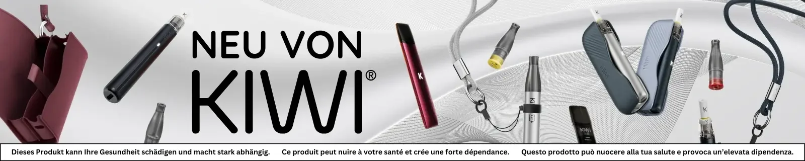 Neue KIWI Vapor Produkte und E-Zigaretten-Zubehör entdecken