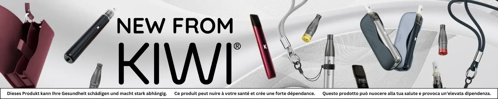 Discover new KIWI Vapor products and e-cigarette accessories