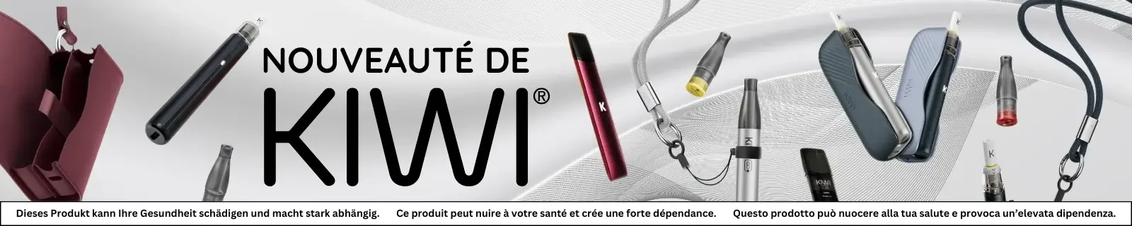 Découvrir les nouveaux produits KIWI Vapor et accessoires e-cigarette