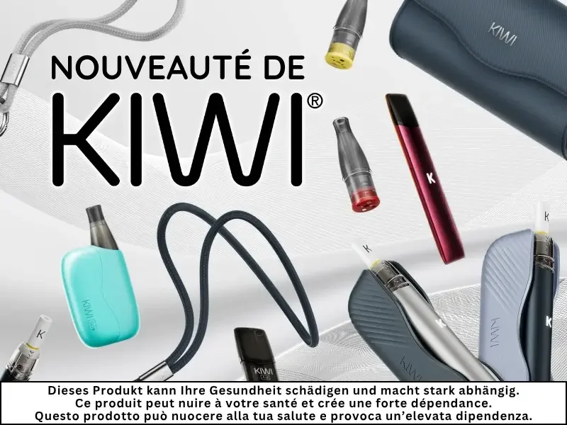 Découvrir les nouveaux produits KIWI Vapor et accessoires e-cigarette