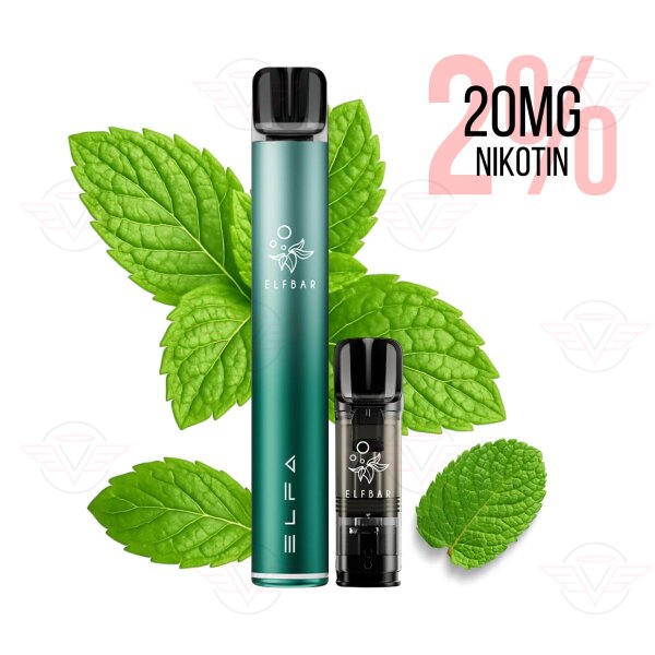 Elfbar - Elfa Pro Pod Starter Kit Twilight Cyan Spearmint 20mg