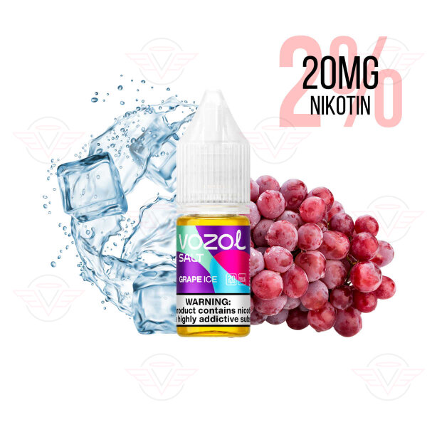 Vozol E-liquide 20mg/ml sel de nicotine Grape Ice