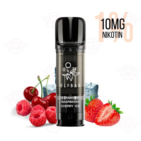 ELFBAR - ELFA Pro Pods Strawberry Raspberry Cherry Ice 10mg/ml