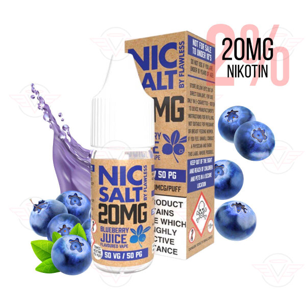 Flawless Nic Salt Blueberry Juice 20mg Nikotinsalz