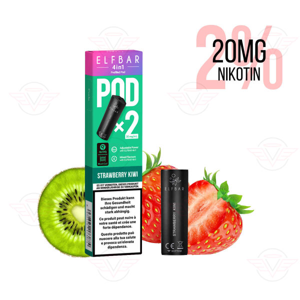 Elfbar - 4 in 1 Pod Strawberry Kiwi