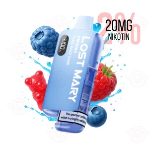Lost Mary BM6000 Hybrid E-Cigarette Kit Blue Razz Gami
