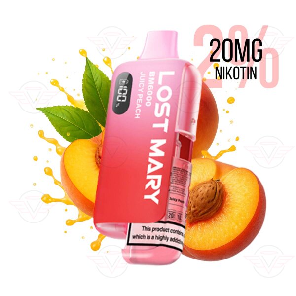 Lost Mary BM6000 Hybrid E-Zigaretten Kit Juicy Peach