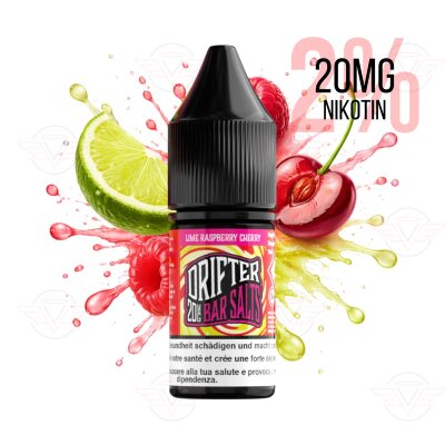 Drifter Bar Salts - Citron vert, framboise et cerise 20 mg/ml