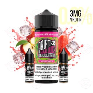 Drifter Bar Juice - Watermelon Apple 120ml Shortfill...