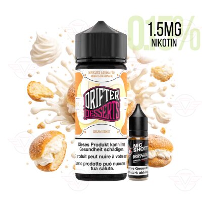 Drifter Desserts Bar Juice - Cream Donut - 120ml Shortfill - 1.5mg/ml