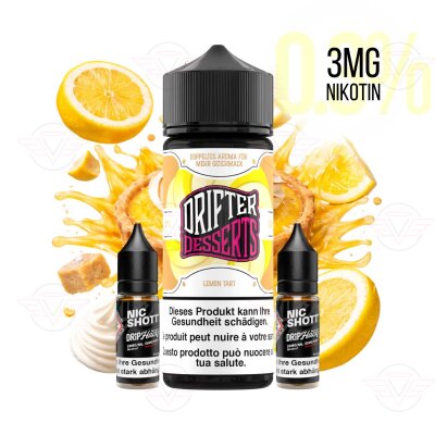 Drifter Desserts Bar Juice - Lemon Tart - 120ml Shortfill - 3mg/ml