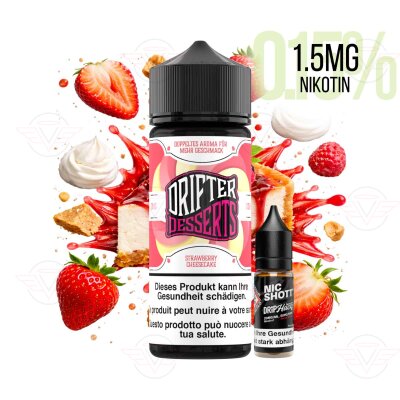 Drifter Desserts Bar Juice - Strawberry Cheesecake - 120ml Shortfill - 1.5mg/ml