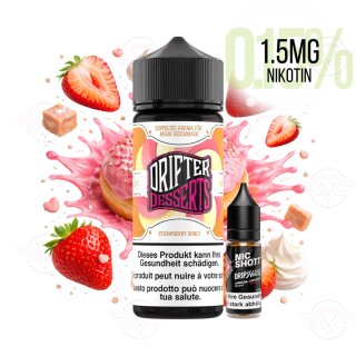 Drifter Desserts Bar Juice - Strawberry Donut - 120ml...