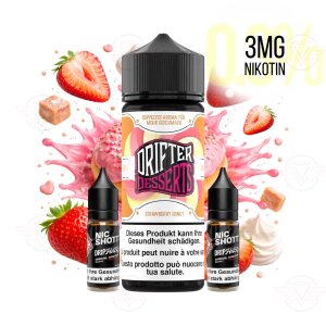 Drifter Desserts Bar Juice - Strawberry Donut - 120 ml...