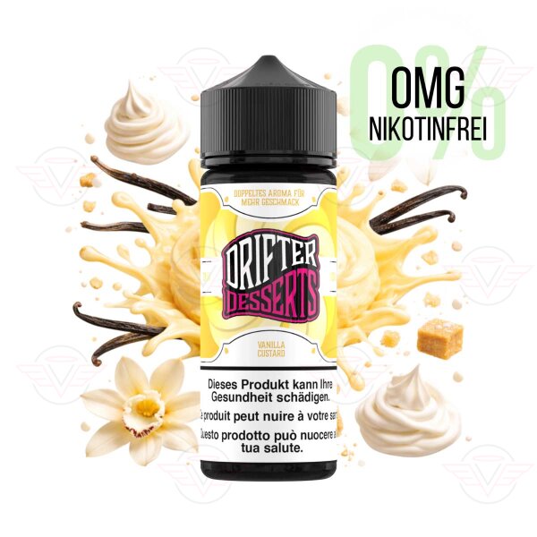 Drifter Desserts Bar Juice - Vanilla Custard - 120ml Shortfill - Ohne Nikotin
