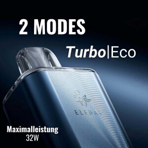 Elfbar - ELFX Mega mit 2 Modes: Turbo und Eco, mit einer Maximalleistung von 32 Watt