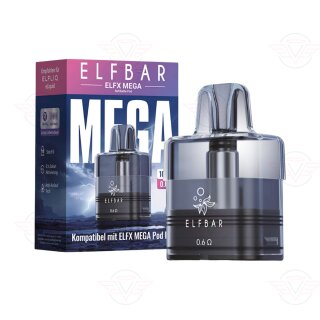 Elfbar - Elfx Mega rechargeable Pod 10 ml 0,6 ohm