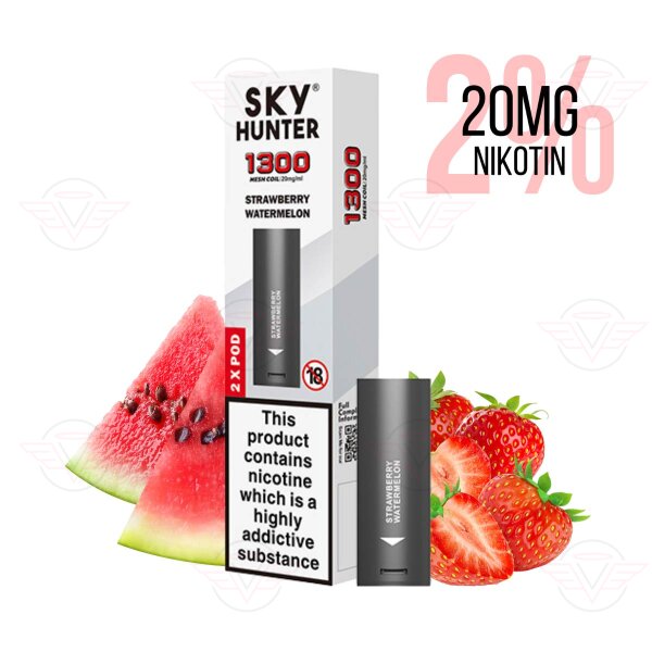 Sky Hunter - Prefilled Pods mit Mesh Coil Strawberry Watermelon - MHDÜ