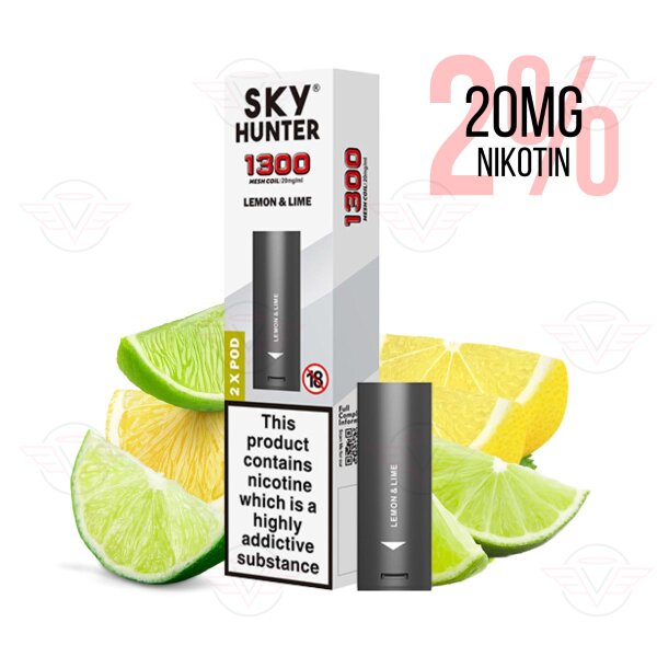 Sky Hunter - Prefilled Pods mit Mesh Coil Lemon & Lime - MHDÜ