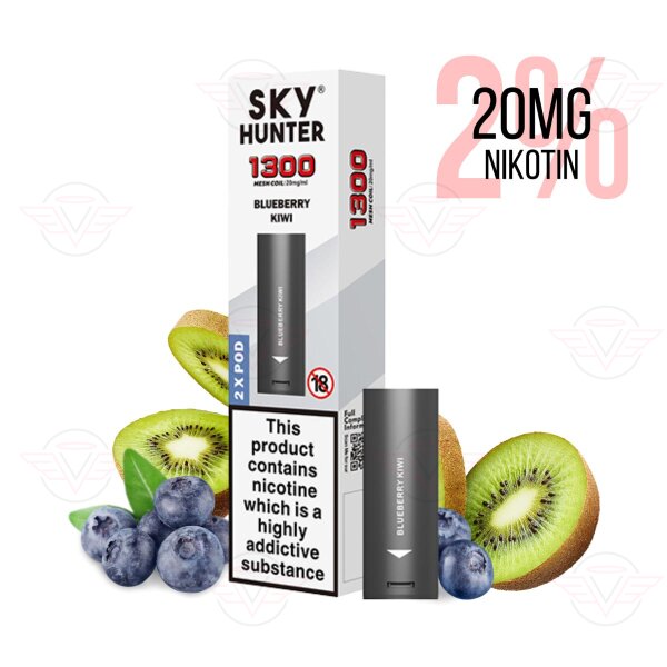 Sky Hunter - Prefilled Pods with Mesh Coil Blueberry Kiwi - MHDÜ