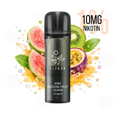 Elfbar - Elfa Pro V2 Pods - Kiwi, frutto della passione e guava 10 mg/ml