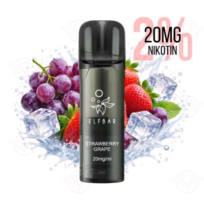 Elfbar - Elfa Pro V2 Pods - Strawberry Grape 20mg/ml