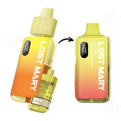 elf bar vape uk Lost Mary Banana Raspberry Ice MO5000 Disposable main image 0