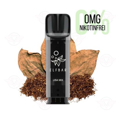 Elfbar - Elfa Pro Pods - USA Mix (Tabac) 0 mg - À consommer de préférence avant le