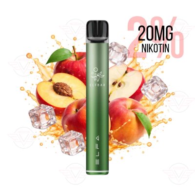 Elfbar - Kit ELFA Pro V2 20 mg - Aurora Green - Mela e pesca