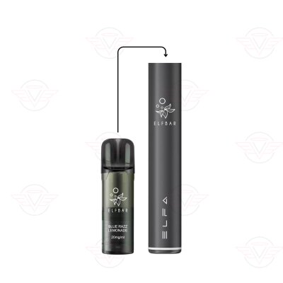 Elfbar - Kit ELFA Pro V2 20 mg - Nero - Blue Razz Lemonade