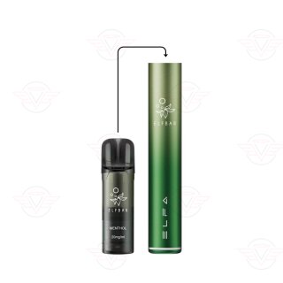 Elfbar - Kit ELFA Pro V2 20 mg - Twilight Green - Mentolo