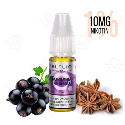 Elfbar - Elfliq Blackcurrant Aniseed 10mg/ml (1%) - MHDÜ