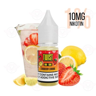 Twist E-Liquids - Strawberry Lemonade Nicsalt 10mg/ml (1%) - MHDÜ