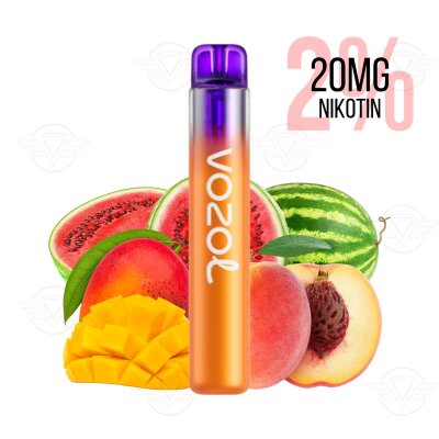 Vozol - Neon 800 Peach Mango Watermelon 20mg Nicotine Salt - BBDU
