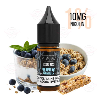 Sadboy - Nola - Granola al mirtillo Nicsalt 10 mg/ml (1%) - Data di scadenza