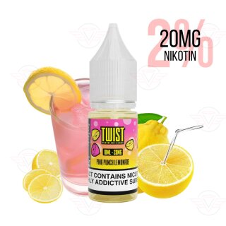 Twist E-Liquids - Pink Punch Lemonade 20mg Nikotinsalz -...