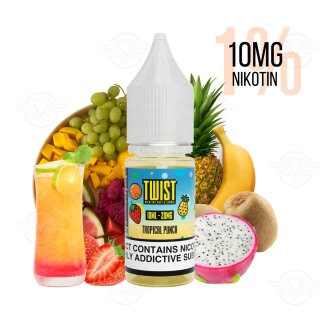 Twist E-Liquids - Tropical Punch 10mg Nikotinsalz -...
