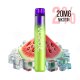Vozol - Neon 800, cigarette électronique jetable, saveur Pastèque glacée, 20 mg/ml (2 %) de sel de nicotine - À consommer de préférence avant le