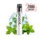 Vozol - Neon 800 Sigaretta elettronica usa e getta al mentolo 20 mg/ml (2%) di sale di nicotina - Da consumarsi preferibilmente entro