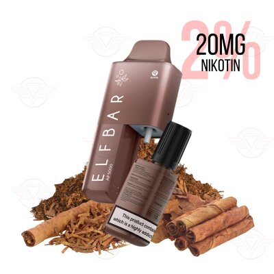 Elfbar - AF5000 Tobacco Disposable Vape - MHDÜ