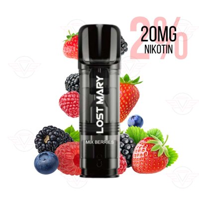 Lost Mary - Tappo Pre-Filled Pod Mix Berries 20mg Nikotinsalz - MHDÜ