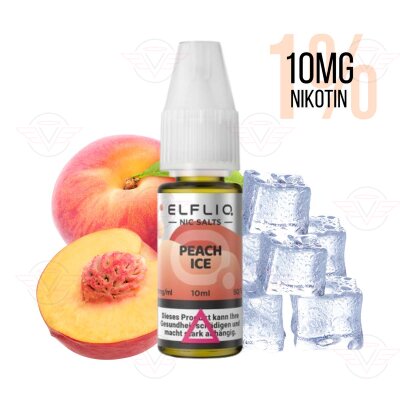 Elfbar - Elfliq Peach Ice 10mg Nikotinsalz - MHDÜ