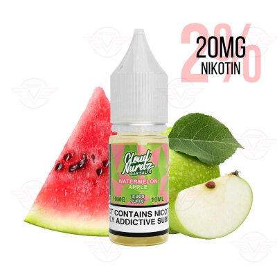 Cloud Nurdz – Apple Watermelon Bar Salt 20 mg/ml (2%) - Data di scadenza
