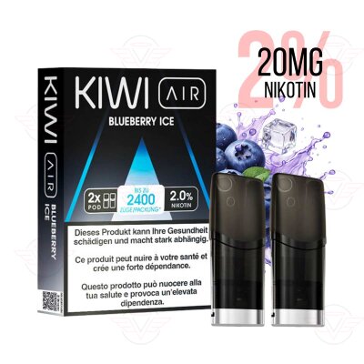 KIWI Vapor - Kiwi Air Pods - Blueberry Ice 20mg