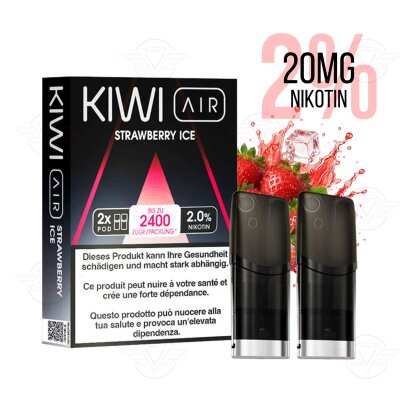 KIWI Vapor - Kiwi Air Pods - Strawberry Ice 20mg
