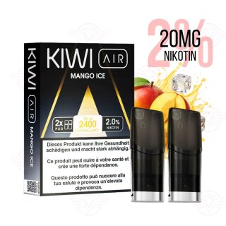 KIWI Vapor - Pods Kiwi Air - Mangue glacée 20mg