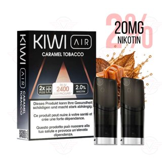 KIWI Vapor - Kiwi Air Pods - Caramel Tobacco 20mg