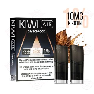 KIWI Vapor - Kiwi Air Pods - Dry Tobacco 10mg