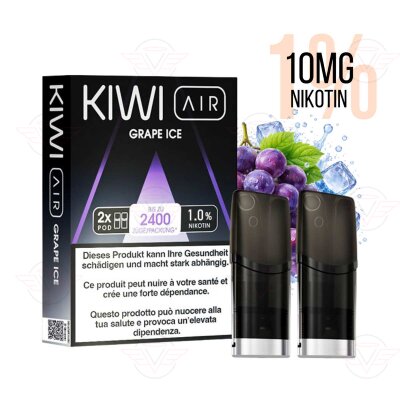 KIWI Vapor - Kiwi Air Pods - Grape Ice 10 mg